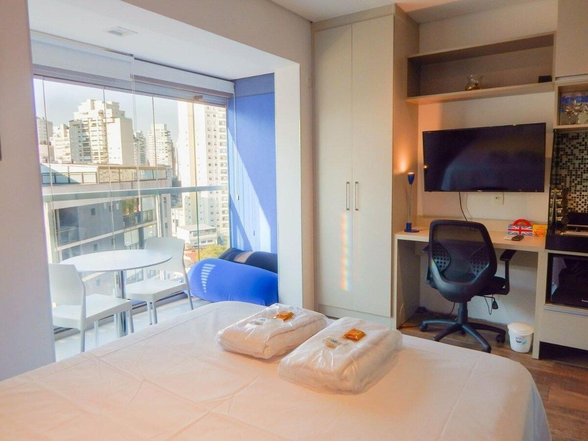 상파울루 Easy Star - Charmoso Studio Na Vila Omlimpia - Ts02G 아파트 외부 사진